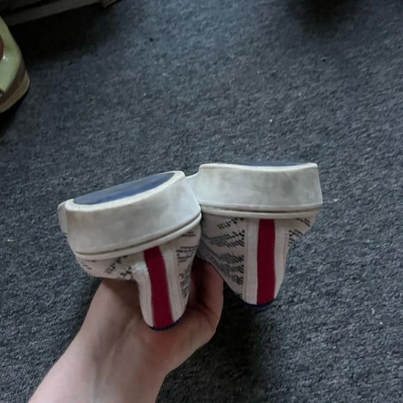 ROTHY'S Rare Maritime Tiger Stripes the Sneakers Wm Sz 8 - Picture 6 of 6